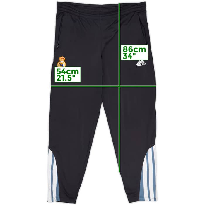 2001-02 Real Madrid adidas Track Pants/Bottoms - 7/10 - (M)