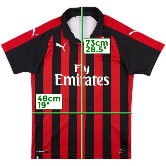 2018-19 AC Milan Home Shirt - 6/10 - (M)