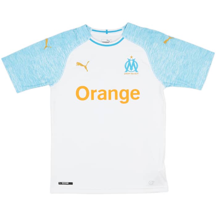 2018-19 Olympique Marseille Home Shirt Kamara #4 - 7/10 - (S)