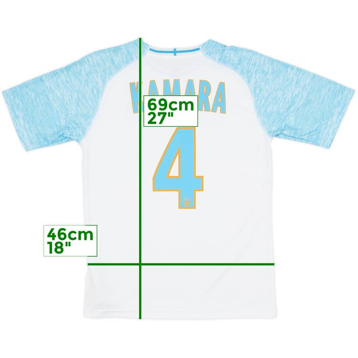 2018-19 Olympique Marseille Home Shirt Kamara #4 - 7/10 - (S)