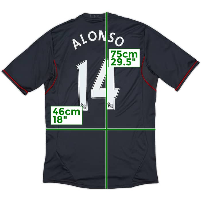 2011-12 Liverpool Away Shirt Alonso #14 - 5/10 - (M)