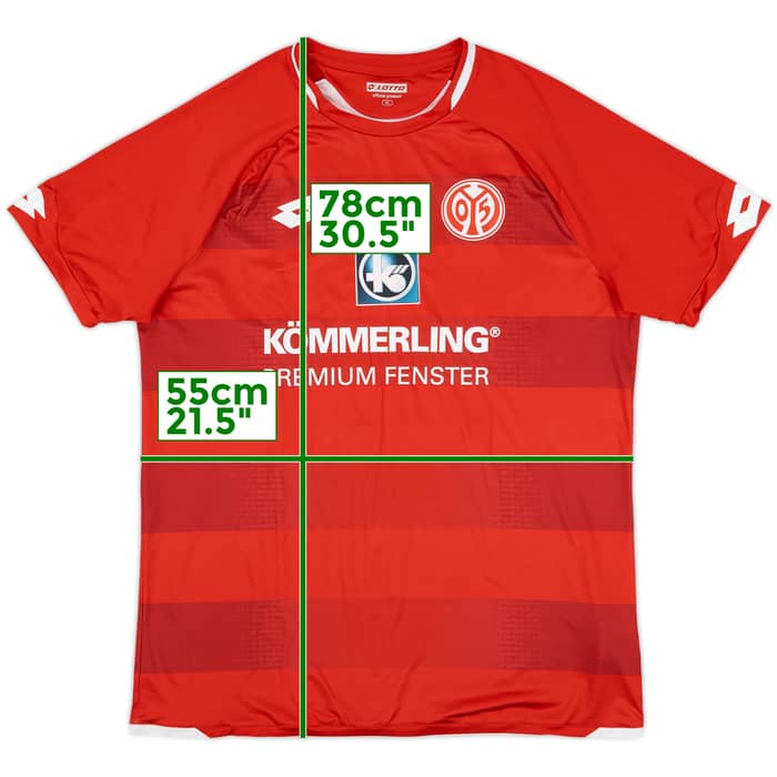 2018-19 Mainz Home Shirt Gbamin #25 - 7/10 - (XL)