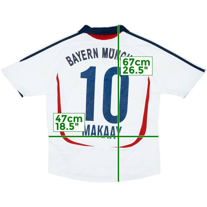 2006-07 Bayern Munich Away Shirt Makaay #10 - 8/10 - (L.Boys)