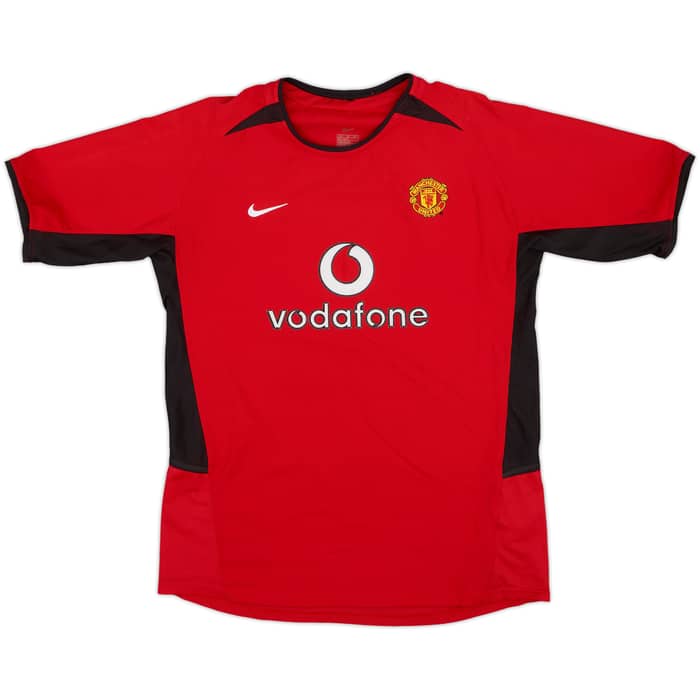 2002-04 Manchester United Home Shirt - 8/10 - (XL.Boys)