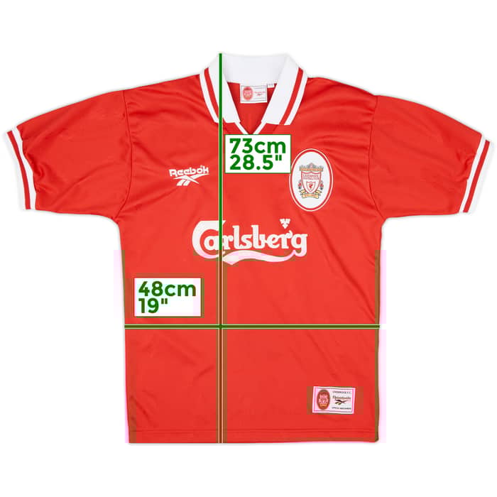 1996-98 Liverpool Home Shirt McManaman #7 - 7/10 - (S)