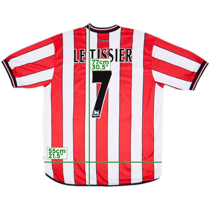 2001-03 Southampton Home Shirt Le Tissier #7 - 8/10 - (XL)