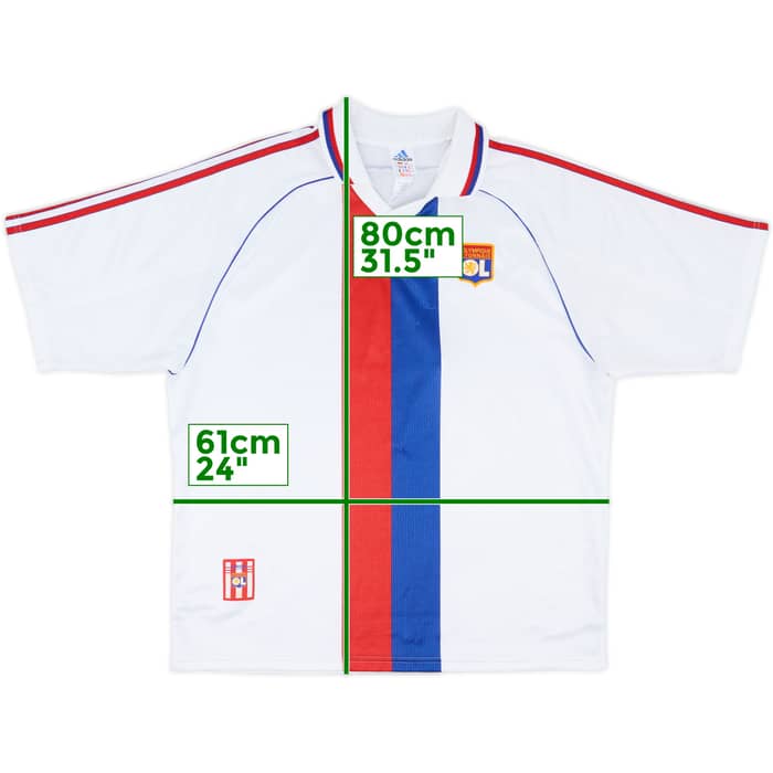 1998-00 Lyon Home Shirt - 8/10 - (XL)