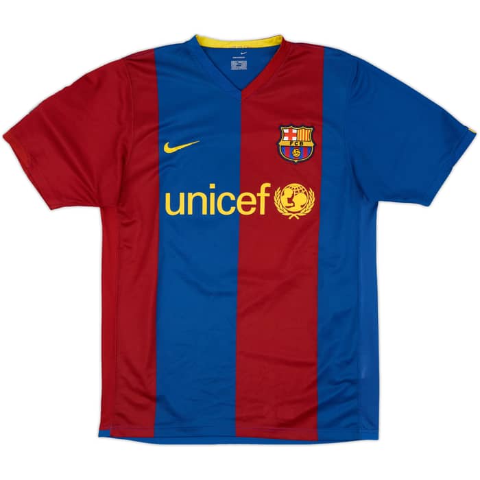 2006-07 Barcelona Home Shirt Ronaldinho #10 - 8/10 - (M)