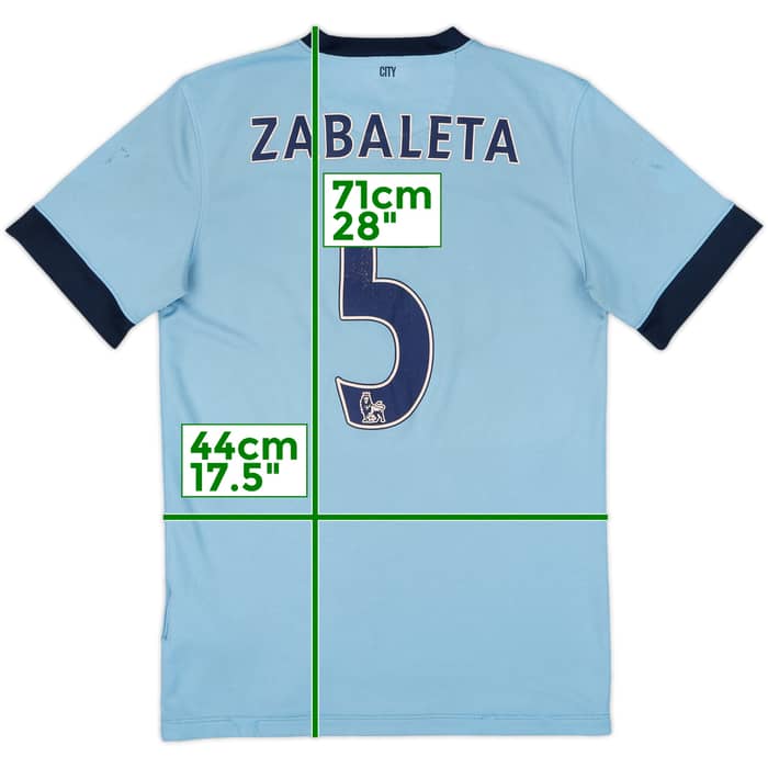 2014-15 Manchester City Home Shirt Zabaleta #5 - 5/10 - (S)