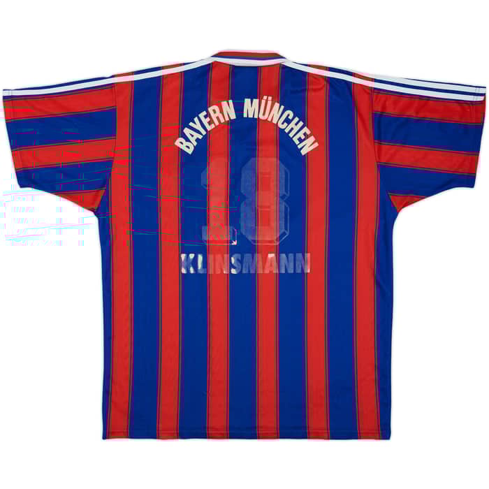 1995-97 Bayern Munich Home Shirt Klinsmann #18 - 4/10 - (XL)