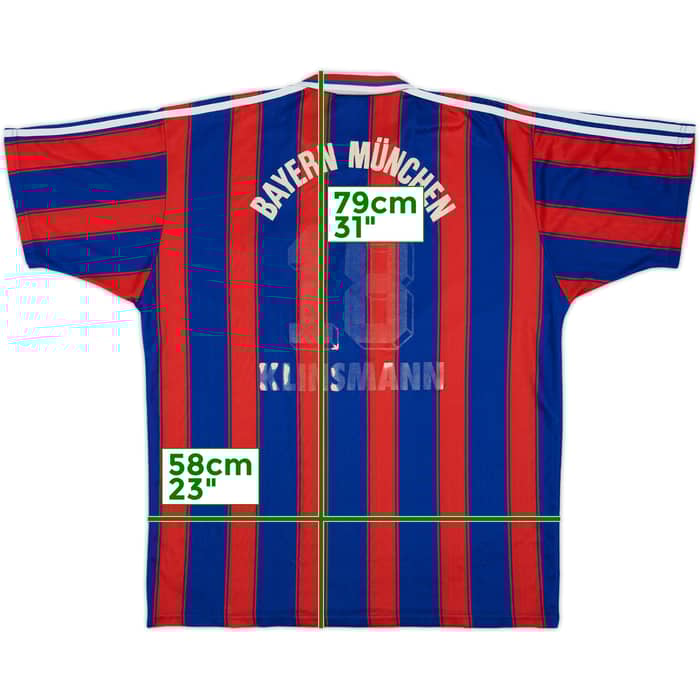 1995-97 Bayern Munich Home Shirt Klinsmann #18 - 4/10 - (XL)