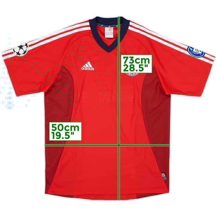 2002-03 Bayern Munich CL Shirt - 3/10 - (XL.Boys)