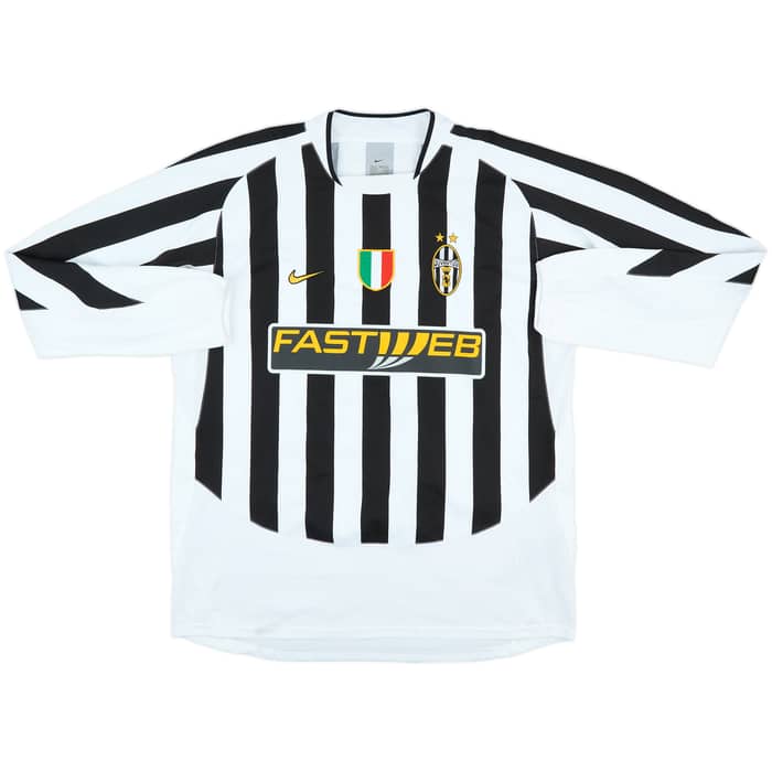 2003-04 Juventus Match Issue Home L/S Shirt Tudor #5