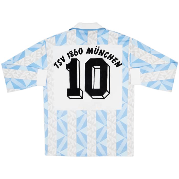 1993-94 1860 Munich Home L/S Shirt #10 - 7/10 - (XXL)