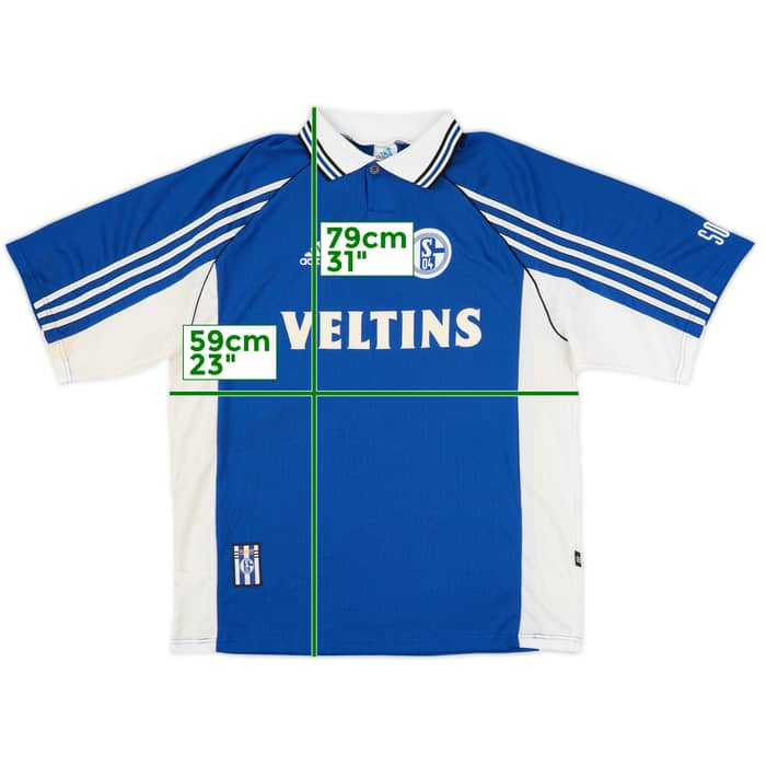 1998-99 Schalke Home Shirt Nemec #20 - 5/10 - (XL)