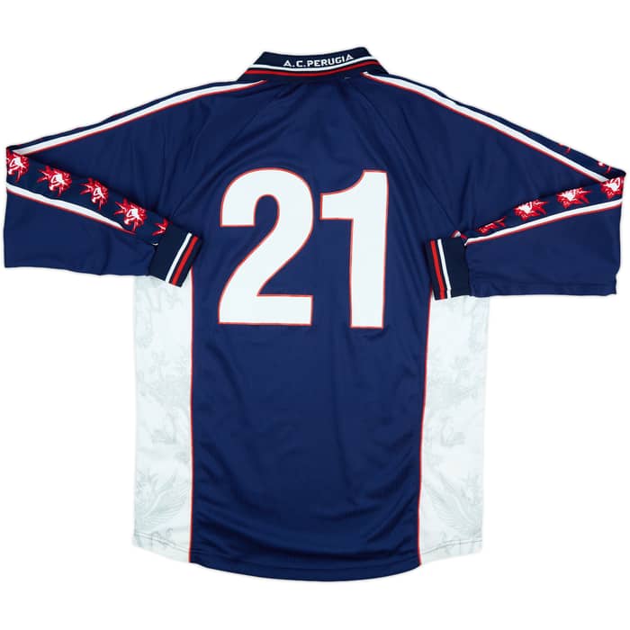 1999-00 Perugia Match Issue Third L/S Shirt #21