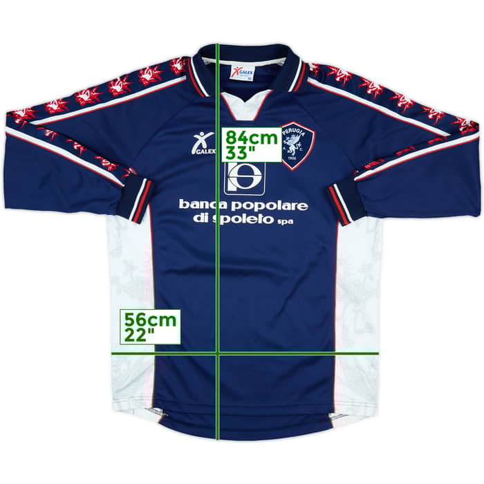 1999-00 Perugia Match Issue Third L/S Shirt #21
