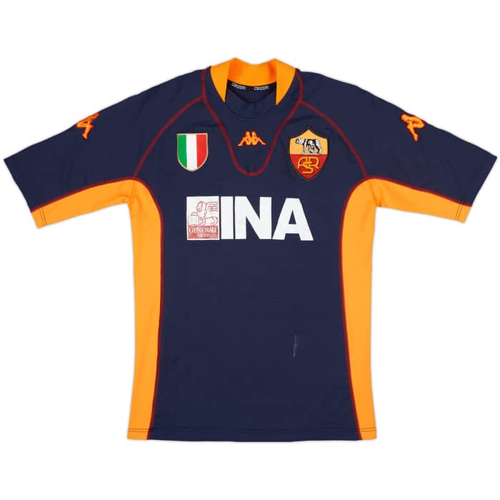 2001-02 Roma Third Shirt Candela #32 - 5/10 - (S)