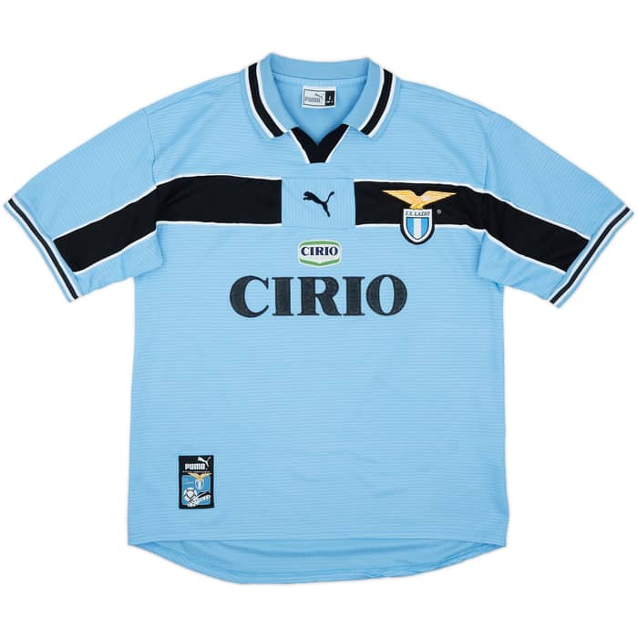 1998-00 Lazio Home Shirt Mancini #10 - 8/10 - (L)