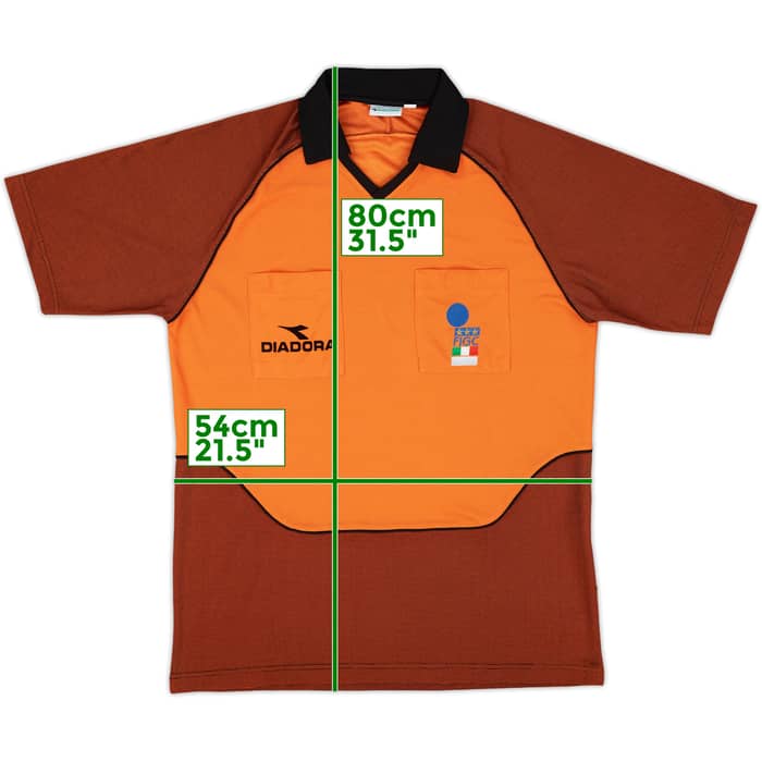 1990s Italy FIGC Diadora Referee Shirt - 9/10 - (XL)