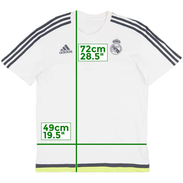 2015-16 Real Madrid adidas Cotton Tee - 7/10 - (L)