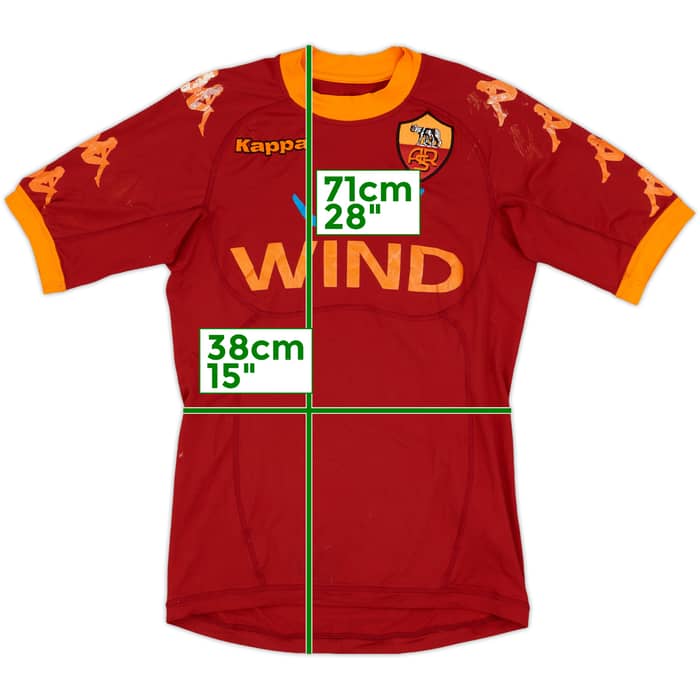 2010-11 Roma Home Shirt - 4/10 - (XS)