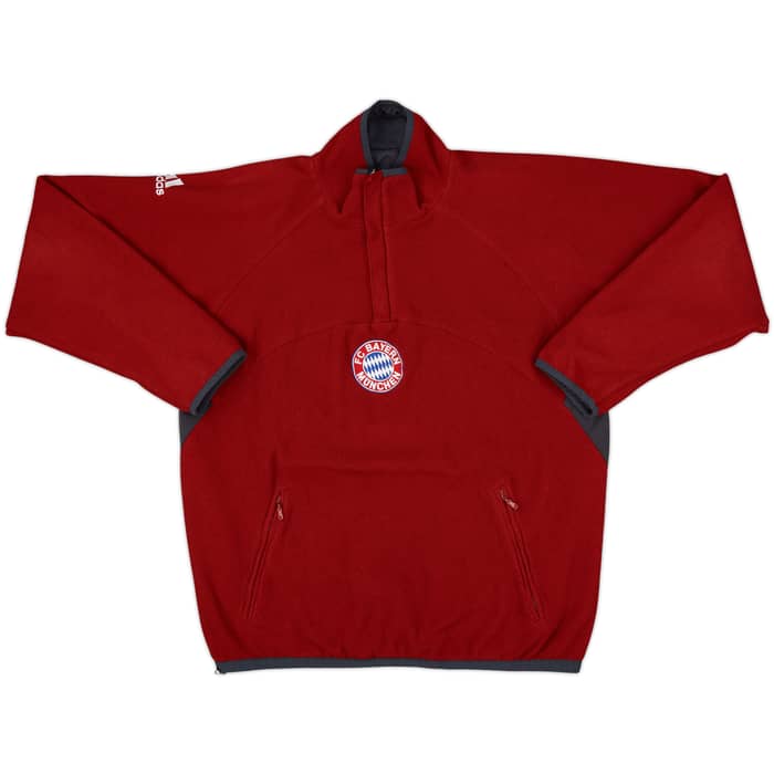 2005-06 Bayern Munich adidas Reversible 1/4 Zip Fleece Top - 8/10 - (M)
