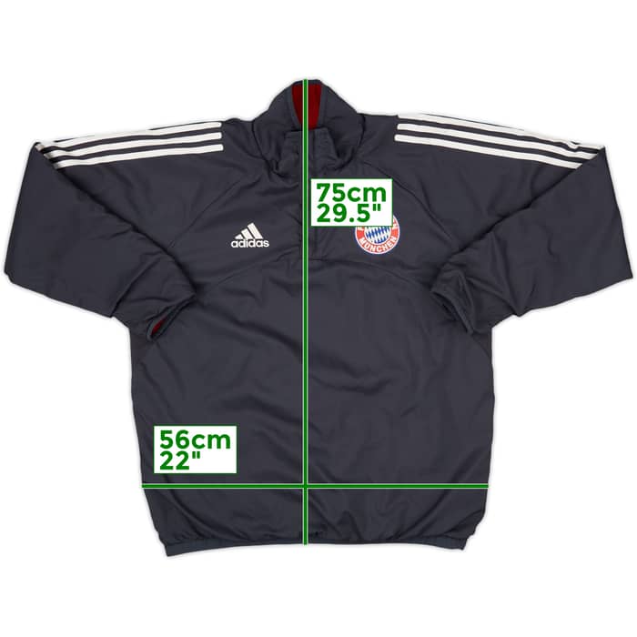 2005-06 Bayern Munich adidas Reversible 1/4 Zip Fleece Top - 8/10 - (M)
