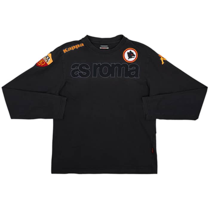 2009-10 Roma Kappa L/S Cotton Tee - 8/10 - (M)