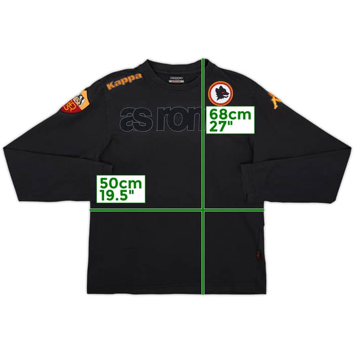 2009-10 Roma Kappa L/S Cotton Tee - 8/10 - (M)