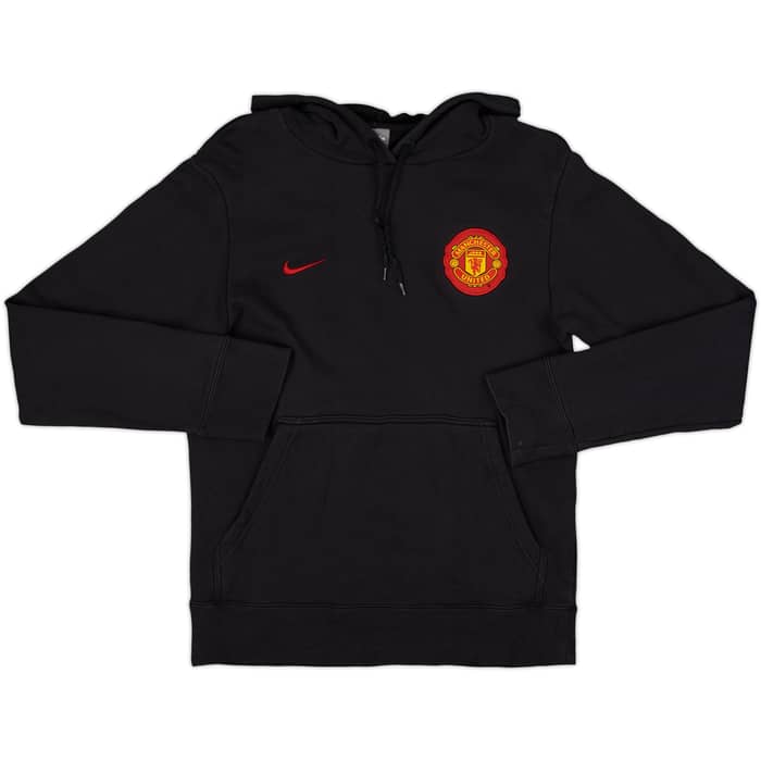 2009-10 Manchester United Nike Hooded Sweat Top - 9/10 - (S)