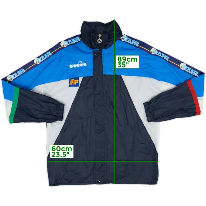 1990 Italy Diadora Hooded Windbreaker - 7/10 - (XXL)