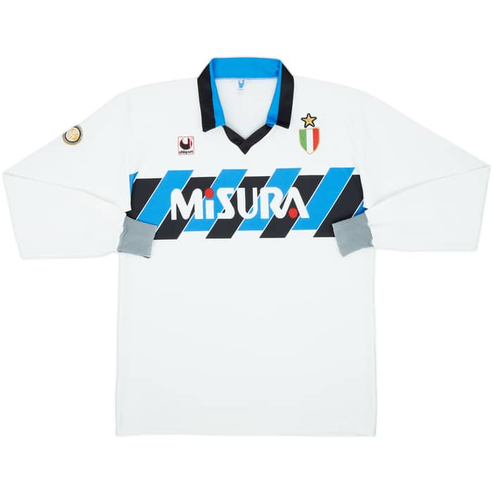 1989-90 Inter Milan Away L/S Shirt - 6/10 - (XL)