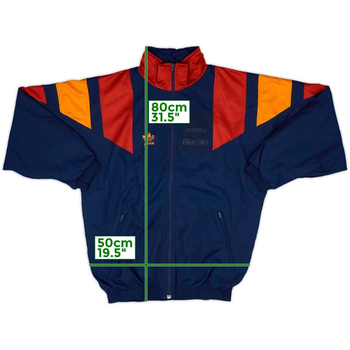 1991-92 Roma adidas Track Jacket - 4/10 - (M)