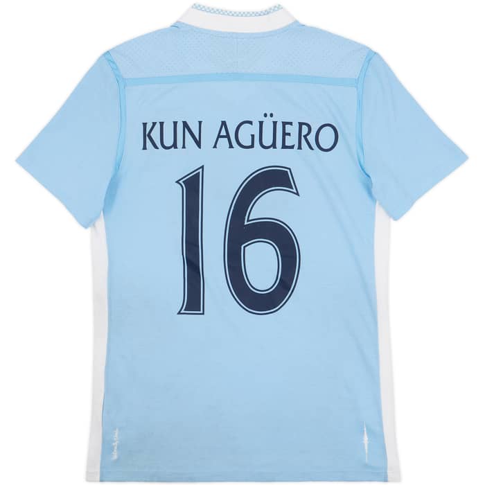 2011-12 Manchester City Home Shirt Kun Aguero #16 - 5/10 - (S)