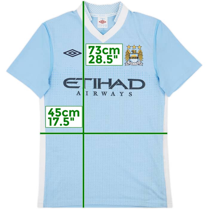 2011-12 Manchester City Home Shirt Kun Aguero #16 - 5/10 - (S)
