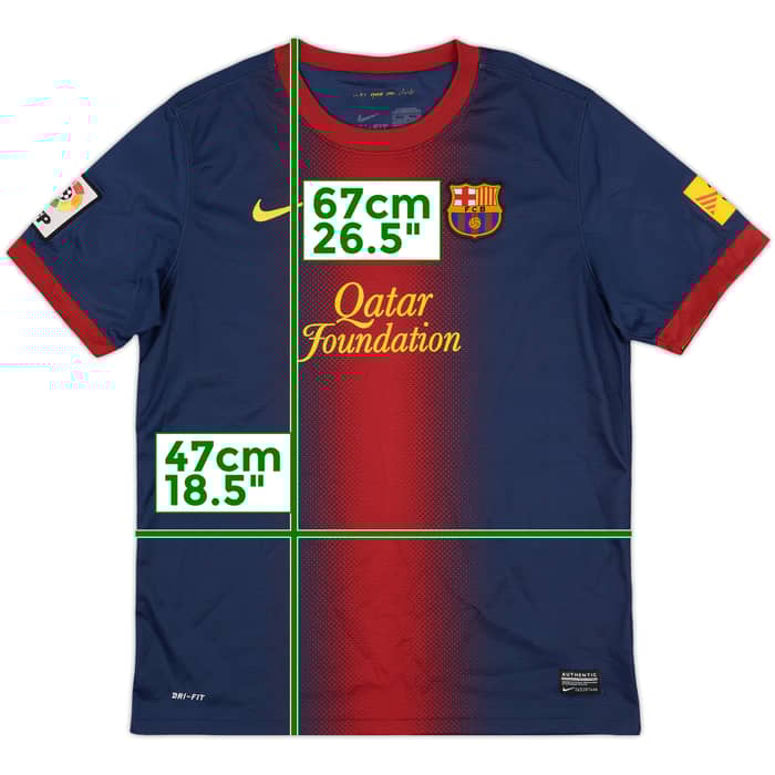 2012-13 Barcelona Home Shirt - 9/10 - (XL.Boys)