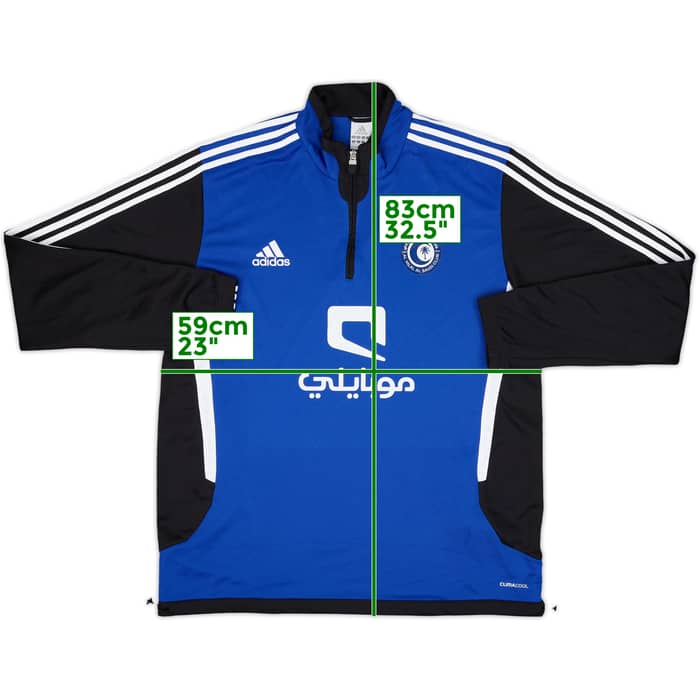 2011-12 Al-Hilal adidas 1/4 Zip Training Top - 8/10 - (3XL)