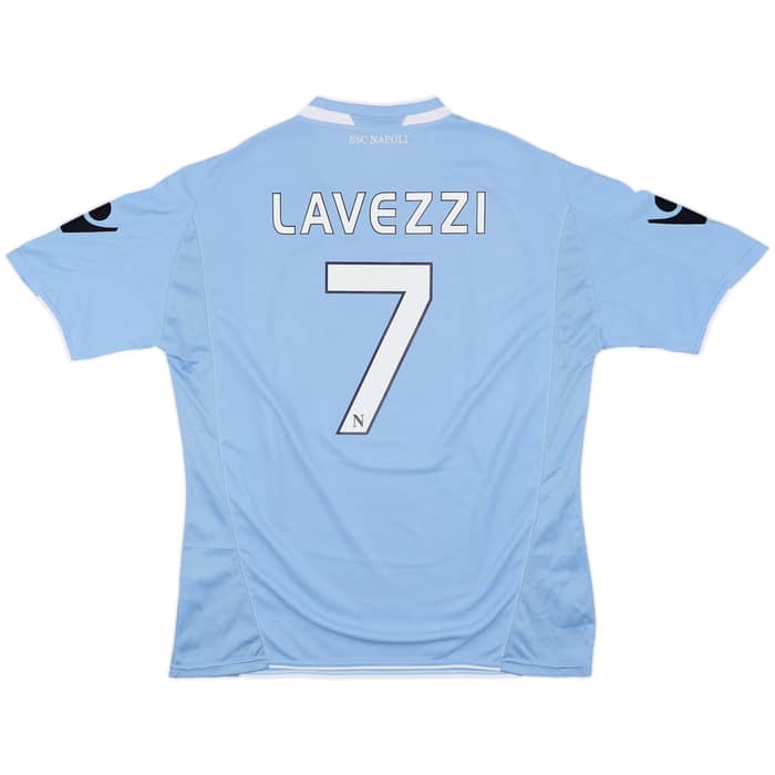 2009-10 Napoli Home Shirt Lavezzi #7 - 10/10 - (XXL)