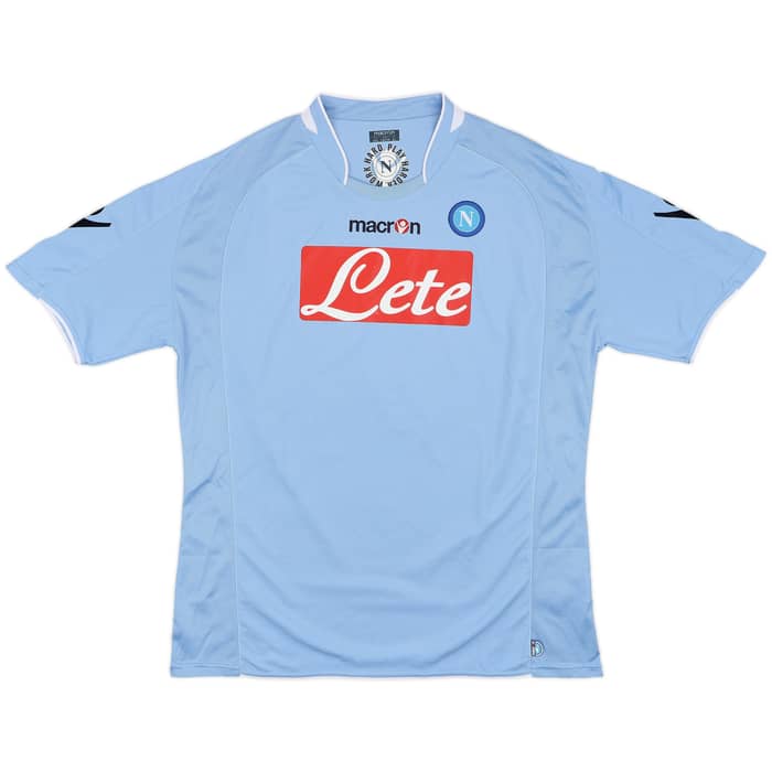 2009-10 Napoli Home Shirt Lavezzi #7 - 10/10 - (XXL)