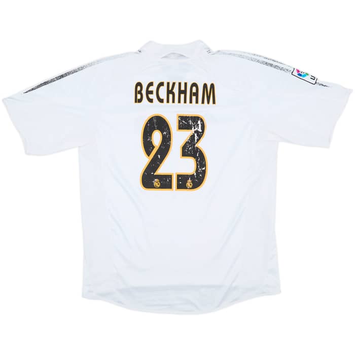 2004-05 Real Madrid Home Shirt Beckham #23 - 4/10 - (L)