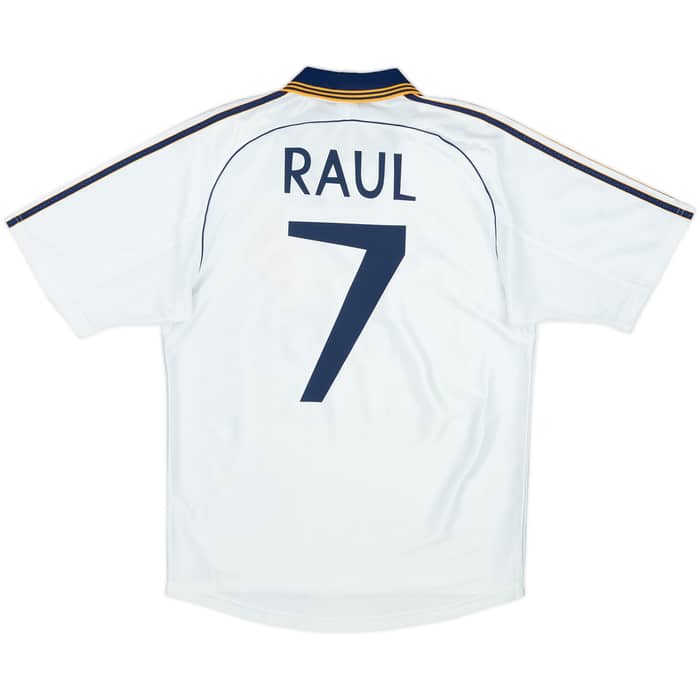 1998-00 Real Madrid Home Shirt Raul #7 - 9/10 - (S)