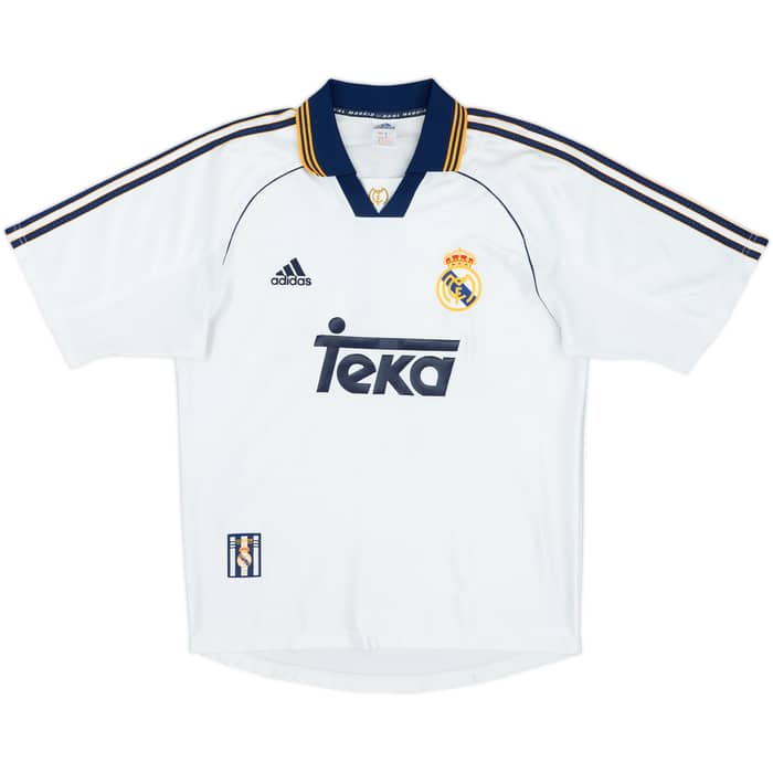 1998-00 Real Madrid Home Shirt Raul #7 - 9/10 - (S)