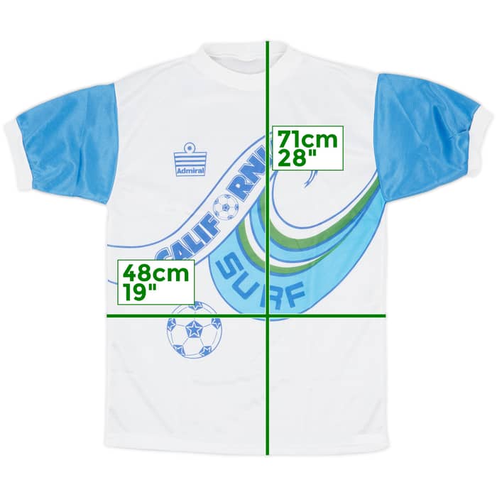 1980s California Surf Admiral Training Shirt - 8/10 - (M)