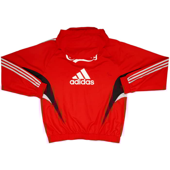 2008-09 Liverpool adidas 1/4 Zip Hooded Rain Jacket - 8/10 - (L)