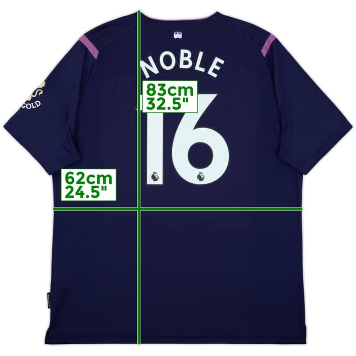 2019-20 West Ham Third Shirt Noble #16 - 10/10 - (3XL)