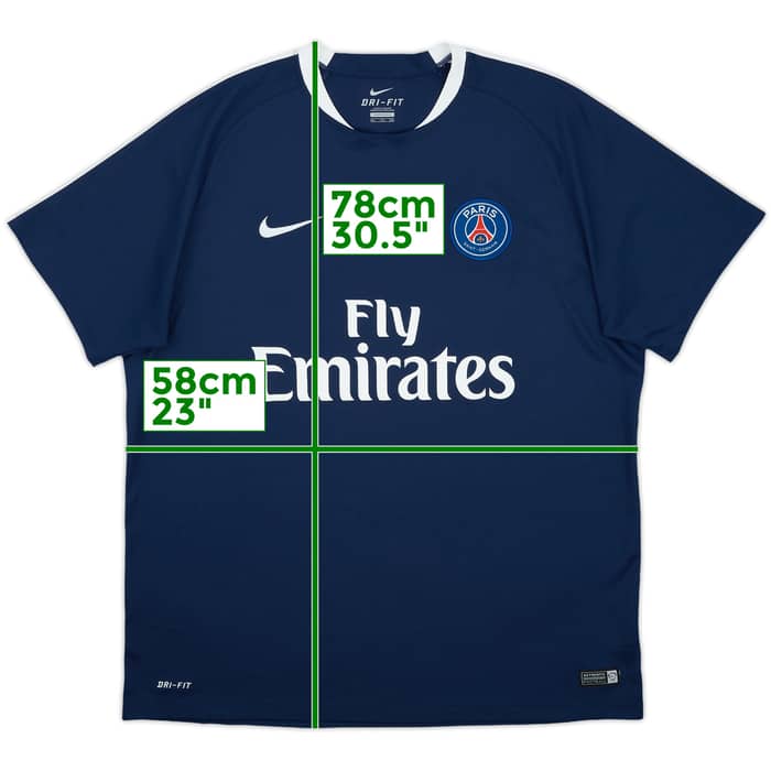 2015-16 Paris Saint-Germain Nike Training Shirt - 8/10 - (XXL)