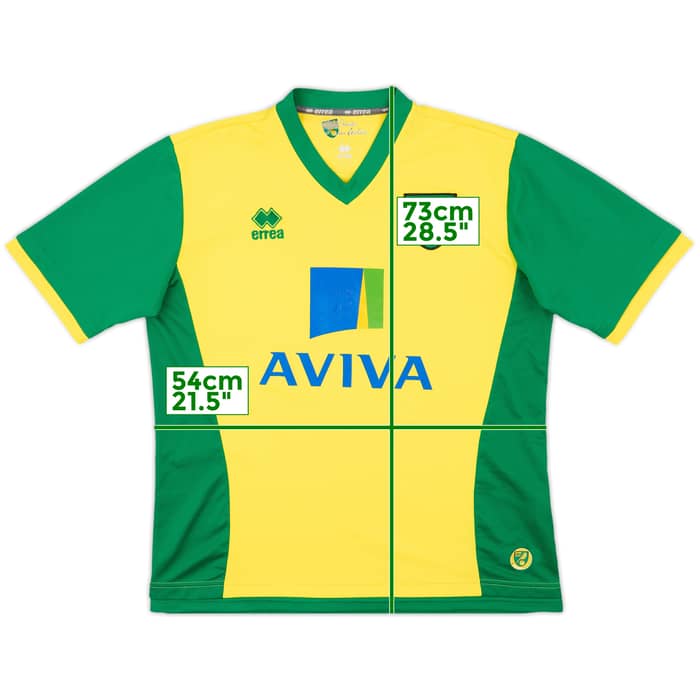 2013-14 Norwich Home Shirt - 6/10 - (L)