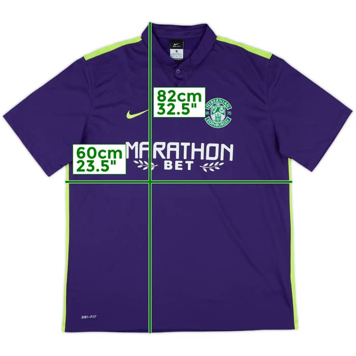 2015-16 Hibernian Away Shirt - 10/10 - (XL)