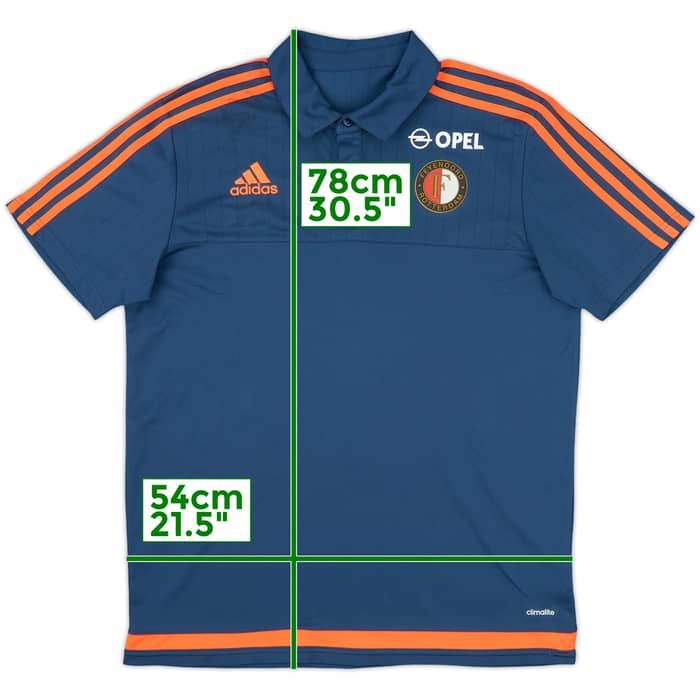 2015-16 Feyenoord adidas Polo Shirt - 7/10 - (L)